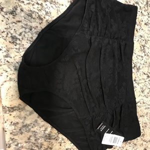 Torrid brand new lace ruched high waist bikini